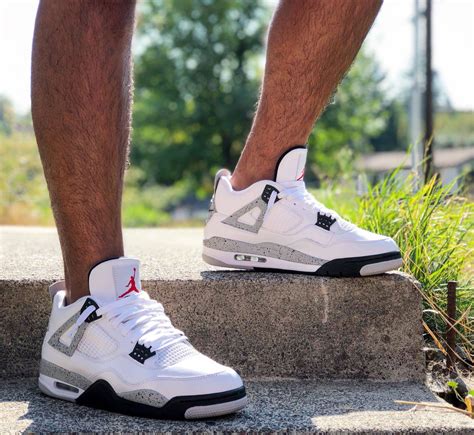 jordan 4 white cement goat